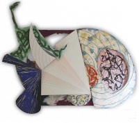 Frank Stella (1936) Guifa e La Berretta Rossa (1985) 130 1/8 x 16- 3/4 x 31 3/4 inches